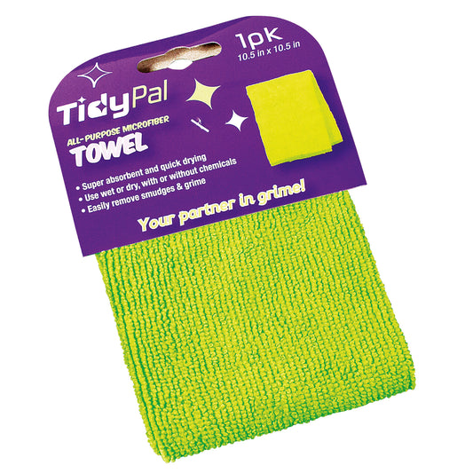 All-Purpose Microfiber Towels 10.5"x10.5" Single