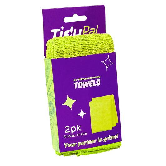 All-Purpose Microfiber Towels 11.75"x11.75" 2-Pack